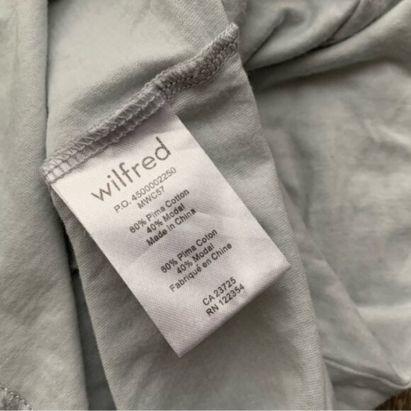 Aritzia Wilfred Bustier Corset Tank Top Pale Blue Gray Cotton Sleeveless Small - Picture 8 of 15